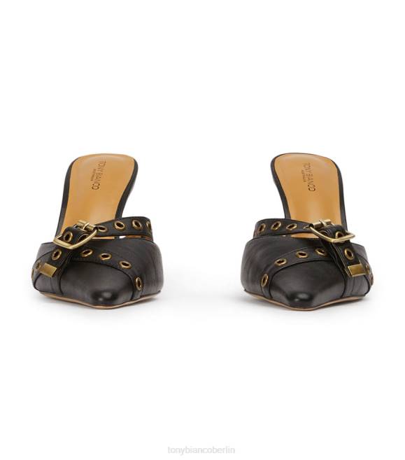 niedrige Absätze| de Tony Bianco Frauen Savoir-Heels schwarzes Nappaleder 4624240